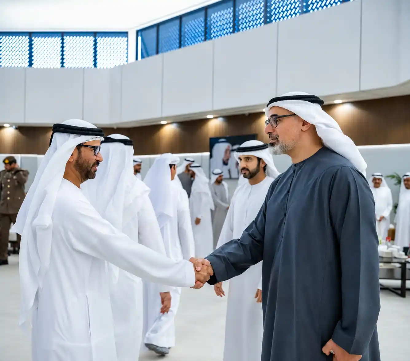Dr. Saif Ahmed Belhasa in Meeting with His Highness Sheikh Khaled bin Mohamed bin Zayed Al Nahyan